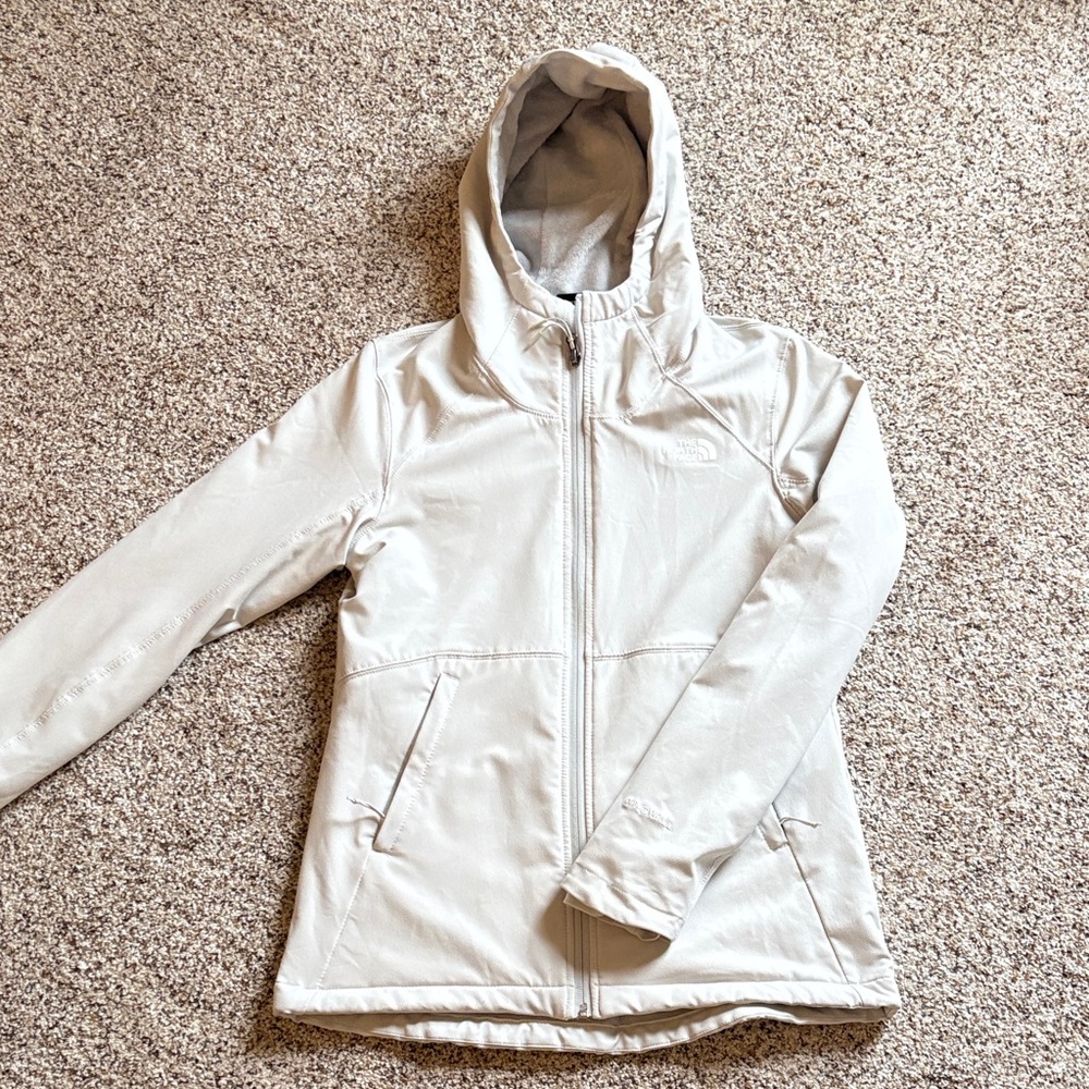 The North Face Light Cream/Grey Fleece Jacket